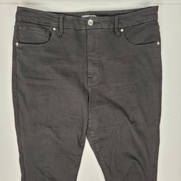 Good American Sz Plus 15 Black Jeans High Rise Slim Straight - Picture 2 of 7
